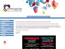 Tablet Screenshot of conservatoire-verviers.be